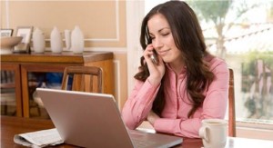 Girl with laptop